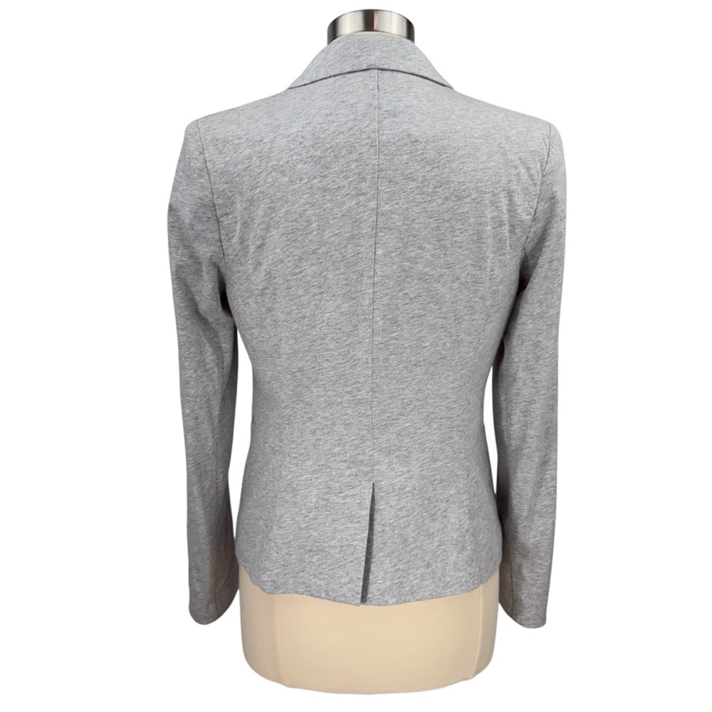 Cynthia Rowley Light Gray Lined Casual Office Long Sleeve Single Button Blazer - Picture 8 of 15